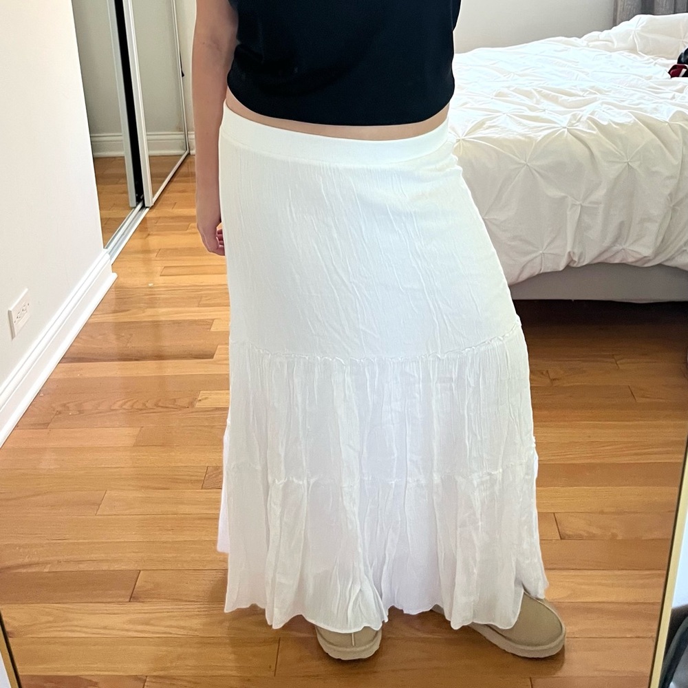 J. Jill White Maxi Skirt
